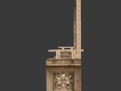 Gerudo Palace Platform Free low-poly 3D model