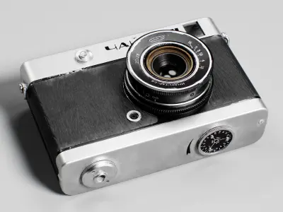 Old Soviet Camera Low-poly 3D model