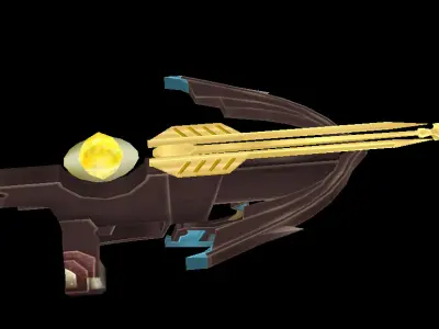 crossbow lowpoly Low-poly 3D model