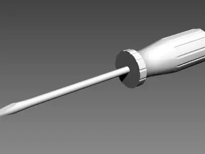 Screwdriver Low-poly 3D model get