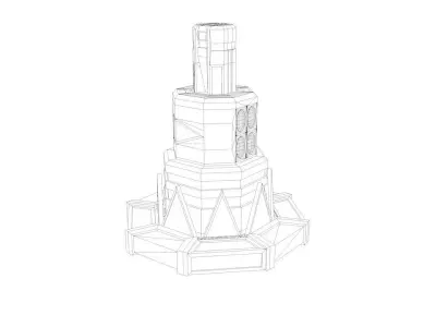 Turret Wapon Free 3D model