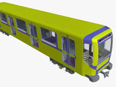 Metro train 3D model