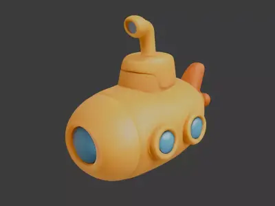 Submarine Toy 3D model purchase