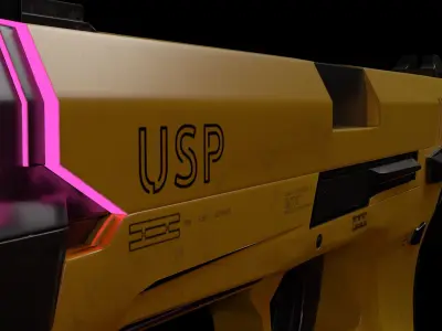 Digital Heart USP Free low-poly 3D model