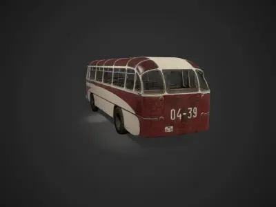 LAZ-695 Lviv Low-poly 3D model