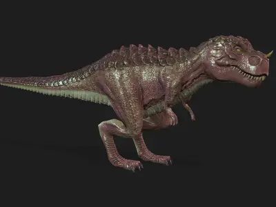 Viral Tyrannosaurus Rex T-REX for animations video 3D model