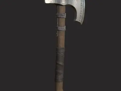 Battle axe 3D model get