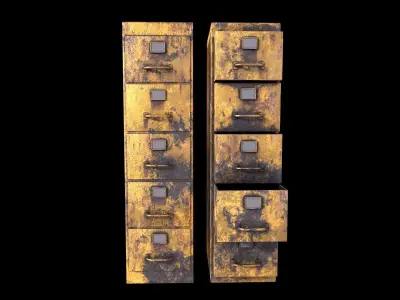 Cabinet V1 - 003 Low-poly 3D model