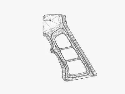 Pistol Grip Low-poly 3D model
