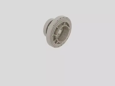 Industrial Factory Gear Motor Housing for 3D print 3D model