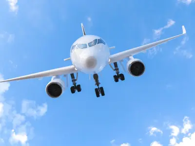 Airbus A320 200 3D model UV Egypt 3D model