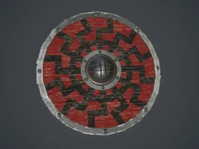 Viking shields Free low-poly 3D model