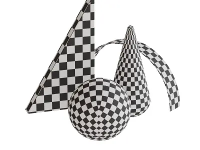 geometric figure set 3D model Free 3D model