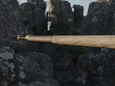 Persian Spear Low-poly 3D model