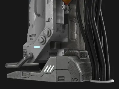Sci Fi Container Capsule 3D model