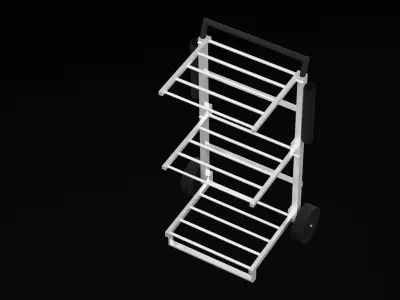 Airport Cart  Low-poly 3D model