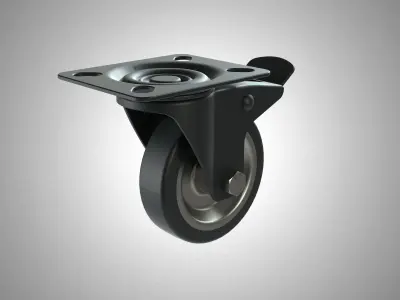 Industrial wheels 3D model purchase