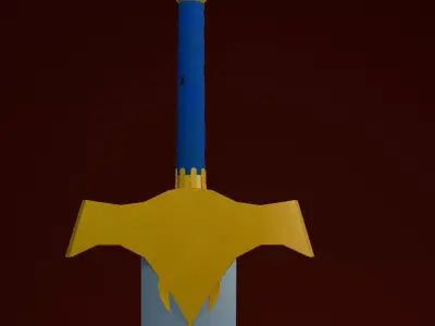 cartoon-sword-001 Free low-poly 3D model