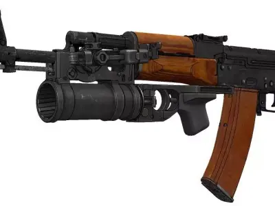 AK 74 GP 25 Low-poly 3D model