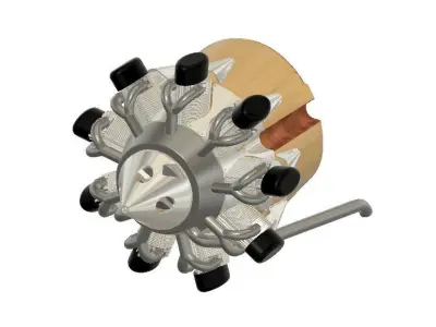 Bristol Bulldog Nose Assembly 3D model