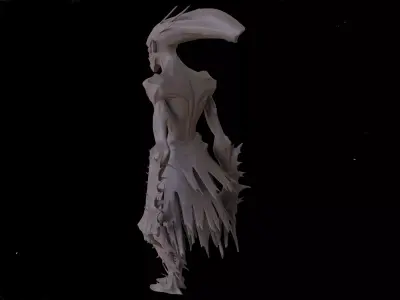 Alien Wraith Creature  Dark Sci-Fi  3D print model