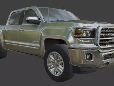 Pickup Truck 3D Model 3D model get