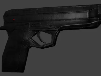 Beretta gun low Poly Low-poly 3D model