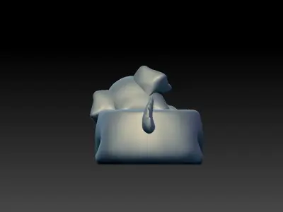 cute dog holder for 3d print 3D model