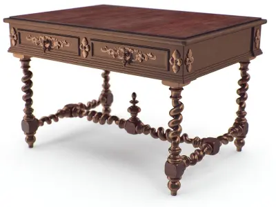 Vintage Desk 3D model