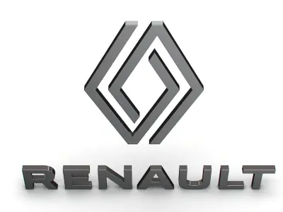 renault logo 3D model by Sergey