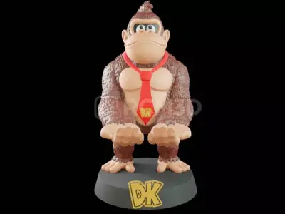 Donkey kong Bananza Multi part joystick holer  3D print model