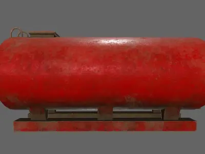 tanker tank Low-poly 3D model