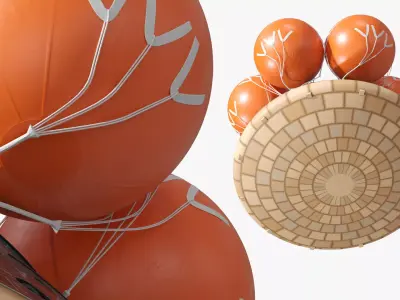 NASA Orion Crew Capsule with Parachutes 3D model