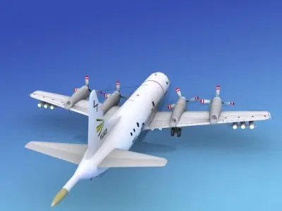 Lockheed P-3 Orion US Navy 4 3D model