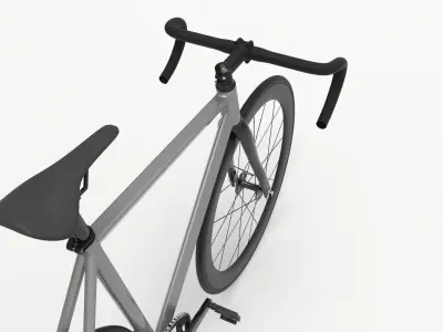 Mash geometry like fixed gear bike with SRAM Omnium and dropbar 3D model