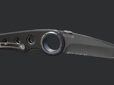 Gerber Tactical Remix Knife Low-poly 3D model
