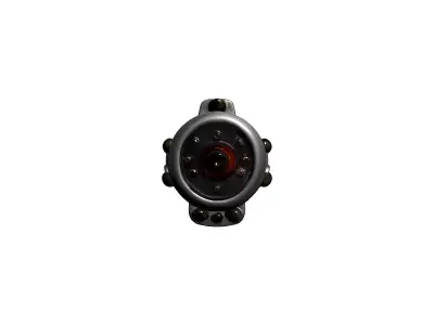 HighDetail Industrial Electric Motor Low-poly 3D model