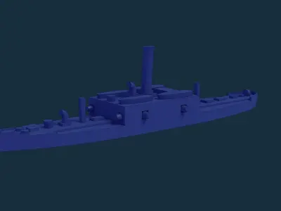 Brazilian Armored Corvette Marriz e Barros 3D print model