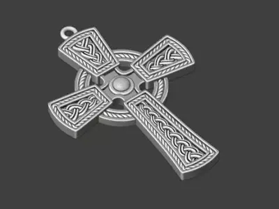 Celtic Cross at 3d printed file  3D print model