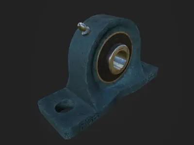 Pillow Block Bearing Low-poly 3D model