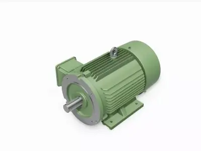 132S B34b Left IEC electric motor - 3D CAD model 3D model