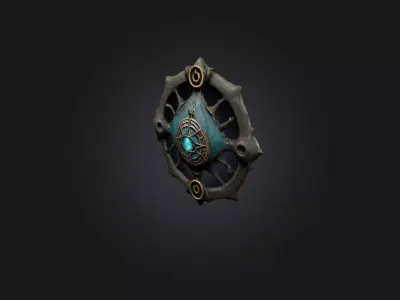 Cursed Amulet Low-poly 3D model