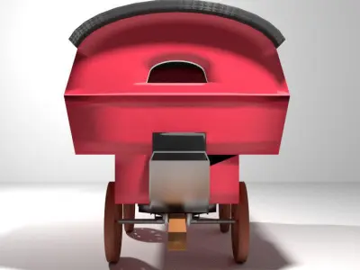 Wagon - Vardo Romani 3D model