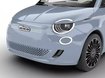 Fiat 500 2021 la Prima 3d model 3D model