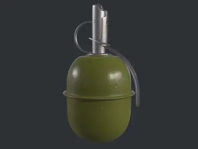 Russian Grenade RGD5 Low-poly 3D model
