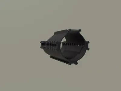 VSS-M Vintorez Barrel Handguard Low-poly 3D model