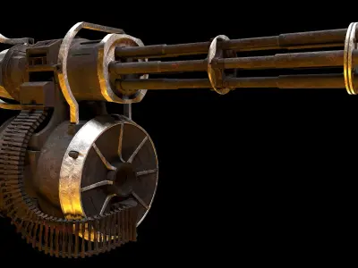 Mini Machine Gun 3D model