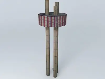 part PUCMM  Santiago  Dominican Republic Free 3D model