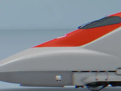 Bullet Train Locomotive 3D model