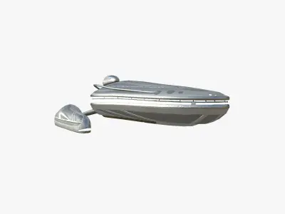 Alien Spaceship UFO H01 Steel - Sci Fi Spacecraft Design Low-poly 3D model